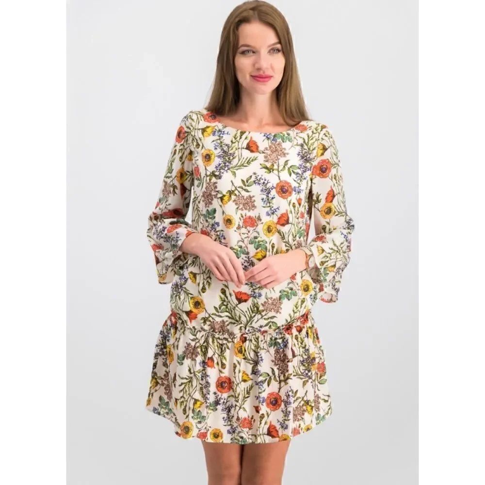 Nicole Miller Studio Floral Print Dress Size 4